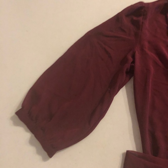 Sheer Low Cut Blouse - Picture 4 of 7